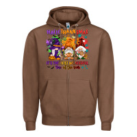 Chestnut Hallothanksmas it's the most wonderful time of the Zipper Hoodie - NancyCooperArtShop