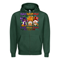 Sports Green Hallothanksmas it's the most wonderful time of the Zipper Hoodie - NancyCooperArtShop