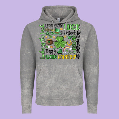 St. Patricks Day Vintage Hoodie Designed By Maliassmallbusiness