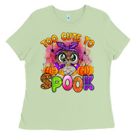Matcha too cute to spook with owl Ladies Tee - Artiststas