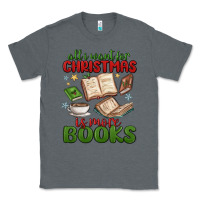 Charcoal Heather all i want for christmas is more books Classic Tee - MaliasSmallBusiness