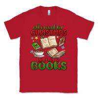 Red all i want for christmas is more books Classic Tee - MaliasSmallBusiness