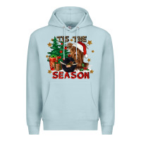 Blue Mist tis the season Premium Hoodie - CowGirlArtShop