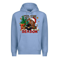 Colony Blue tis the season Premium Hoodie - CowGirlArtShop