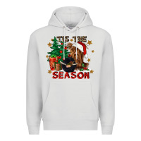 Dove Grey tis the season Premium Hoodie - CowGirlArtShop