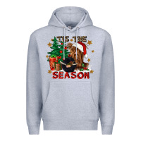 Heather Grey tis the season Premium Hoodie - CowGirlArtShop