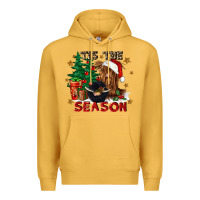 Mustard tis the season Premium Hoodie - CowGirlArtShop