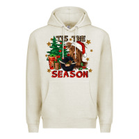 Oatmeal Heather tis the season Premium Hoodie - CowGirlArtShop