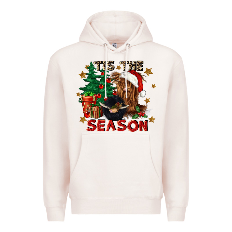 Tis The Season Premium Hoodie by CowGirlArtShop | Teevron