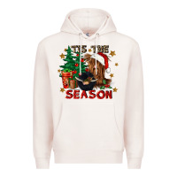 Pale Pink tis the season Premium Hoodie - CowGirlArtShop