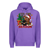 Purple tis the season Premium Hoodie - CowGirlArtShop