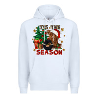 White tis the season Premium Hoodie - CowGirlArtShop