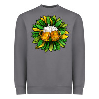 Storm St. Patricks Sunflower With Beer Heavyweight Sweatshirt - BundleAndBundleShop