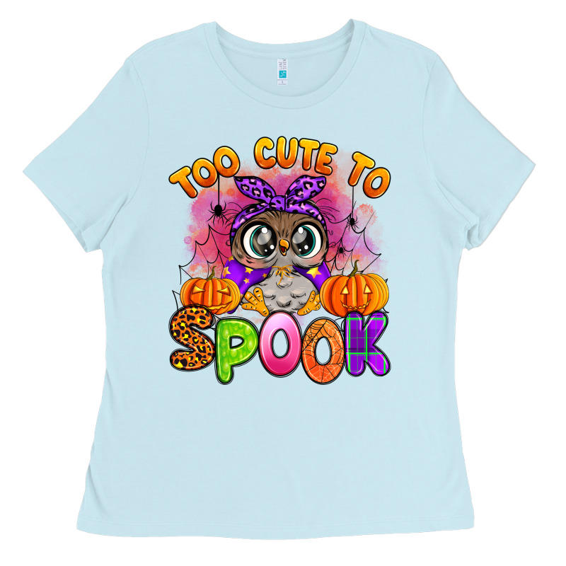Too Cute To Spook With Owl Ladies Tee by Artiststas | Teevron