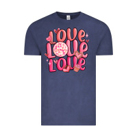 Vintage Denim love love love valentines day Vintage Tee - MaliasSmallBusiness