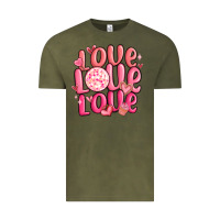 Vintage Olive love love love valentines day Vintage Tee - MaliasSmallBusiness