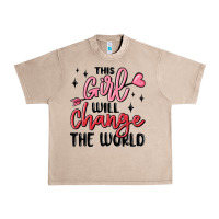 French Oak this girl will change the world Urban Heavy Tee - MaliasSmallBusiness