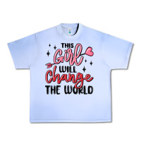 Grape Ice this girl will change the world Urban Heavy Tee - MaliasSmallBusiness