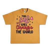 Peanut Butter this girl will change the world Urban Heavy Tee - MaliasSmallBusiness