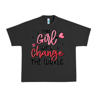 Pigment Black this girl will change the world Urban Heavy Tee - MaliasSmallBusiness