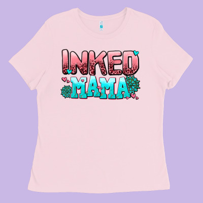 Inked Mama Ladies Tee Designed By Adodesignshop