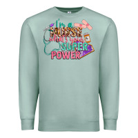 Seafoam I'm a Nurse what's your superpower Premium Sweatshirt - CowGirlArtShop