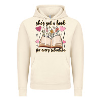 Vintage Artic she's got a book for every situation Vintage Hoodie - MaliasSmallBusiness