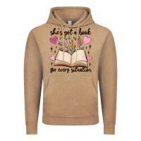 Vintage Coffee she's got a book for every situation Vintage Hoodie - MaliasSmallBusiness