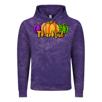 Cloud Purple halloween pumpkins thankful Vintage Hoodie - Jasminsmagicworld