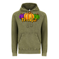 Vintage Olive halloween pumpkins thankful Vintage Hoodie - Jasminsmagicworld