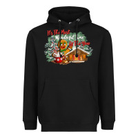 Black its the wonderful time of the year Heavyweight Hoodie - CowGirlArtShop