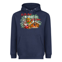 Navy its the wonderful time of the year Heavyweight Hoodie - CowGirlArtShop