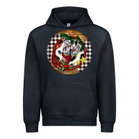 Navy Cowgirl Boots Urban Hoodie - FaDigitalArtStudio