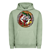 Pigment Oil Green Cowgirl Boots Urban Hoodie - FaDigitalArtStudio