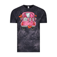 Cloud Black valentines day gnome truck Vintage Tee - MaliasSmallBusiness