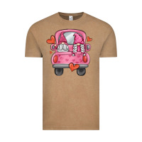 Vintage Coffee valentines day gnome truck Vintage Tee - MaliasSmallBusiness