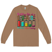 Toasted Coconut Battery Life Of A Educator Long Sleeve Tee - BundleAndBundleShop