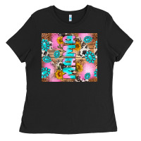 Black western mama Ladies Tee - RanaPortraitStore