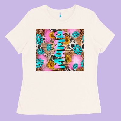 Western Mama Ladies Tee Designed By Ranaportraitstore