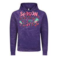 Cloud Purple season everything with love Vintage Hoodie - MaliasSmallBusiness