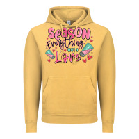Vintage Mustard season everything with love Vintage Hoodie - MaliasSmallBusiness