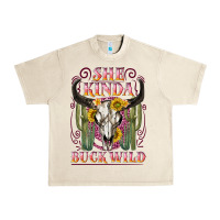 Sandshell she kinda buck wild with bull skull Urban Heavy Tee - NancyCooperArtShop