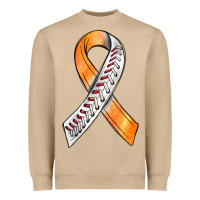 Mushroom Kidney Cancer Ribbon Baseball Heavyweight Sweatshirt - BundleAndBundleShop