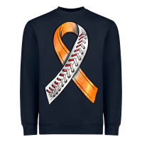 Navy Kidney Cancer Ribbon Baseball Heavyweight Sweatshirt - BundleAndBundleShop