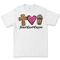 White jesus love coffee Premium Tee - Jasminsmagicworld