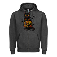 Charcoal Heather It's Just a Bunch of Hocus Pocus Zipper Hoodie - texasbilliewilder