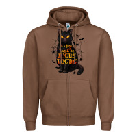 Chestnut It's Just a Bunch of Hocus Pocus Zipper Hoodie - texasbilliewilder