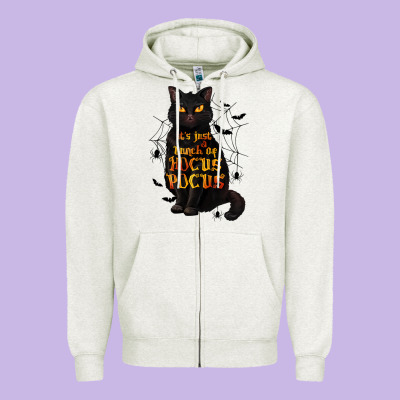 It's Just A Bunch Of Hocus Pocus Zipper Hoodie Designed By Texasbilliewilder