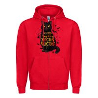 Red It's Just a Bunch of Hocus Pocus Zipper Hoodie - texasbilliewilder