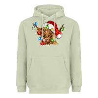Matcha christmas heifer cow Heavyweight Hoodie - CowGirlArtShop